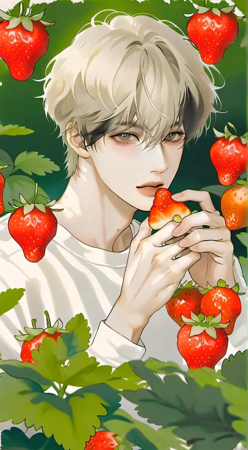 ai character: milo -> 😐->😇 background