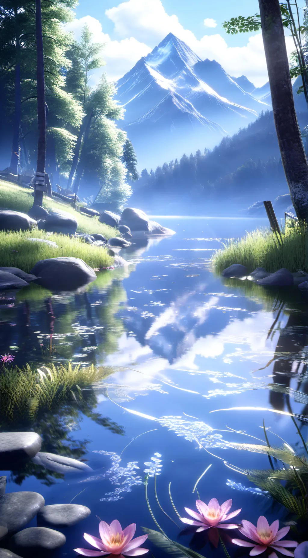 ai character: SKZ LAKE PARTY PT2 background