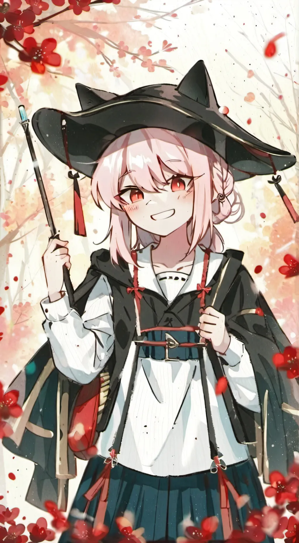 ai character: Jevins girl  background