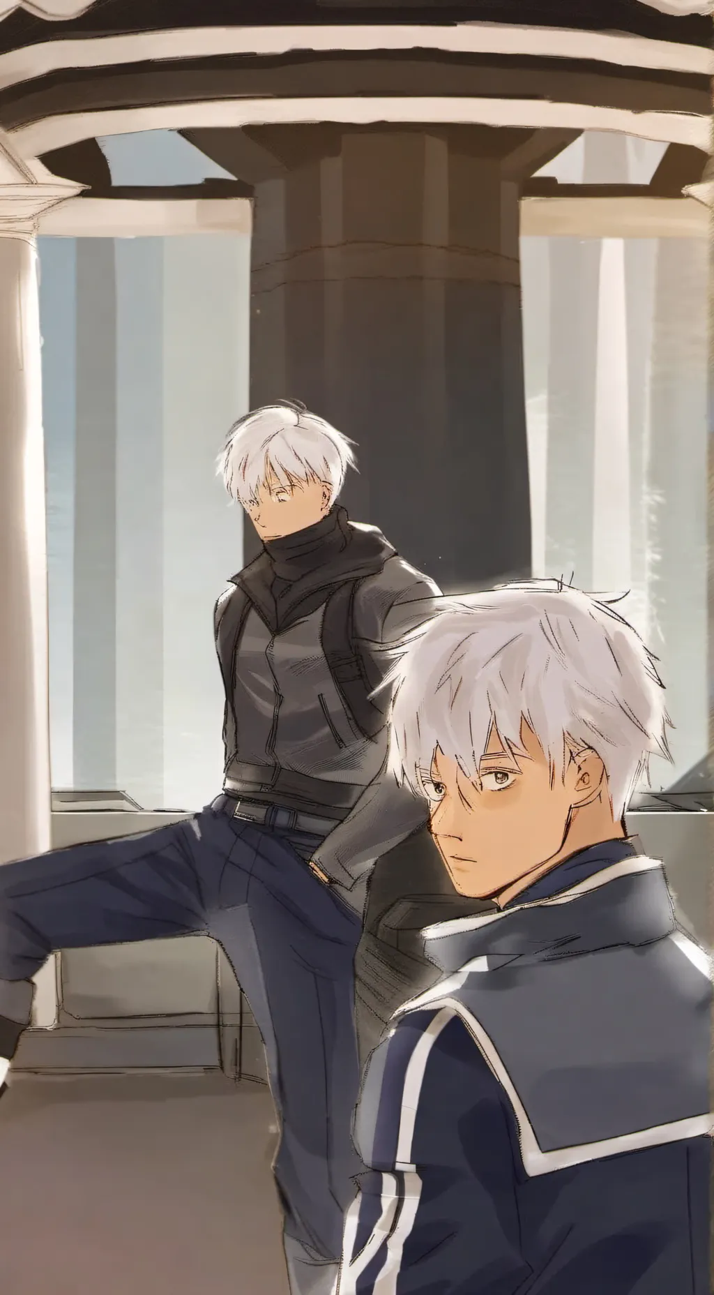 ai character: satoru gojo  background