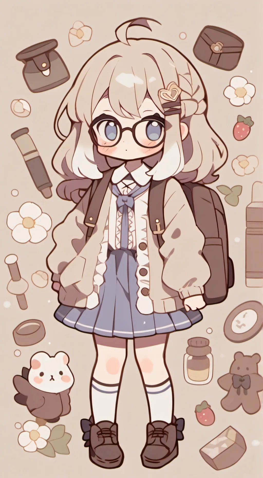 ai character: Clever lily background