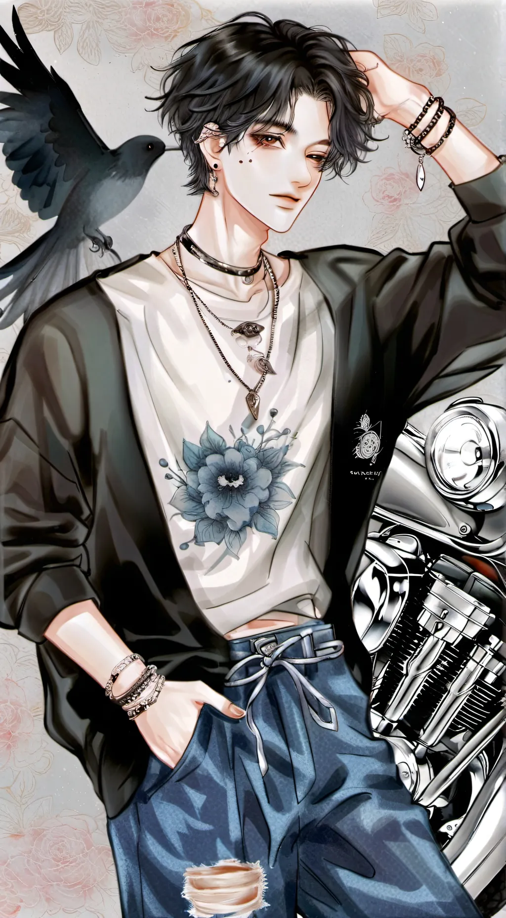 ai character: ★Äsher★ background