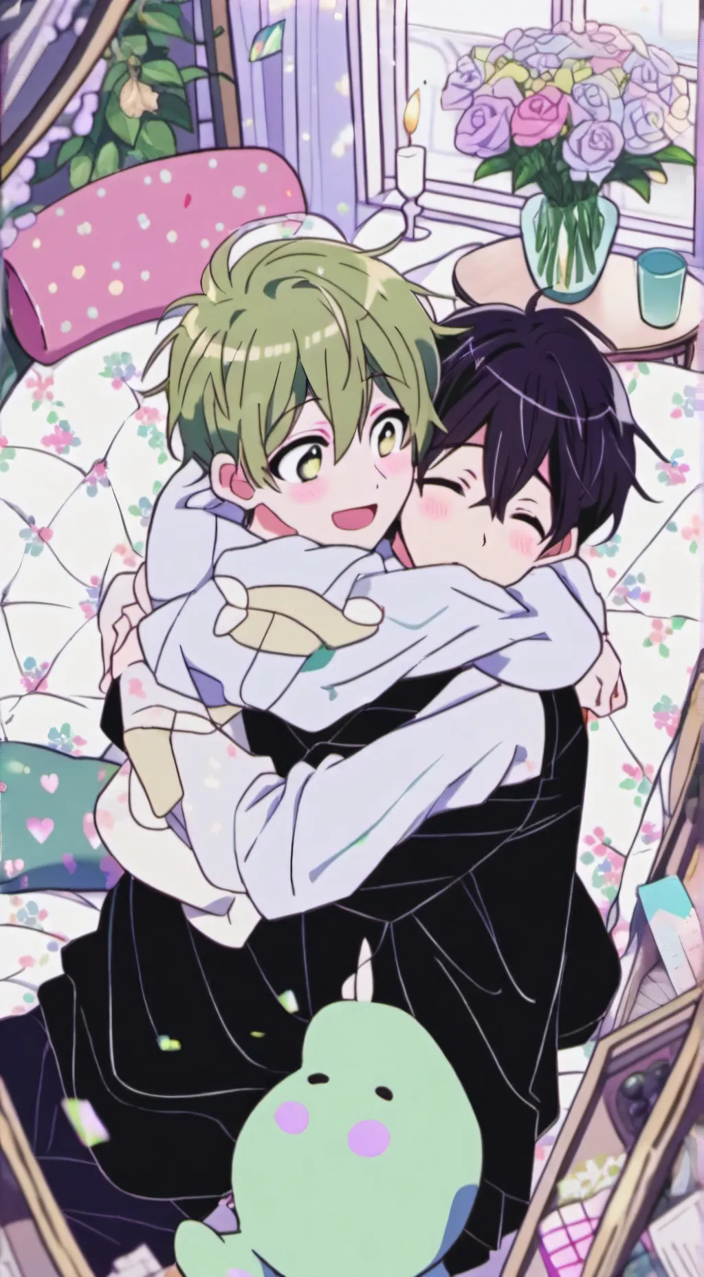 ai character: noah and Ethan  background