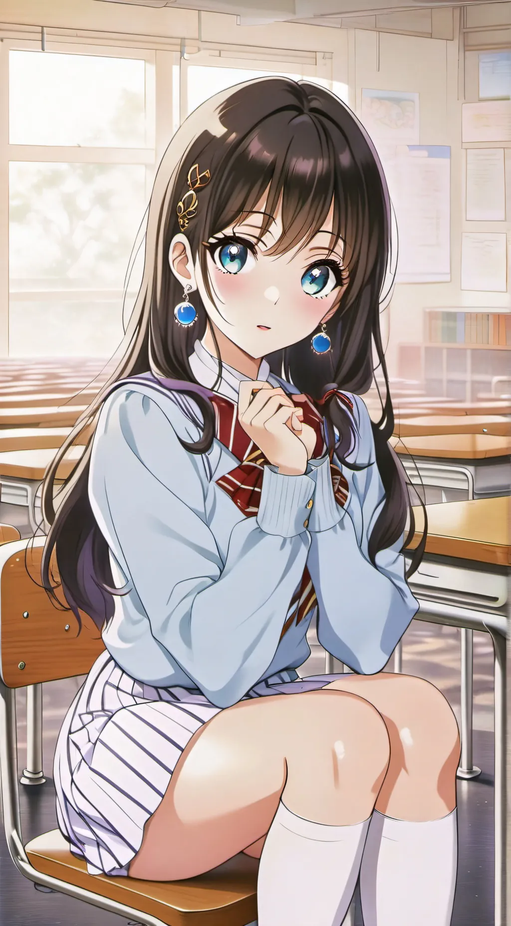 ai character: flor background