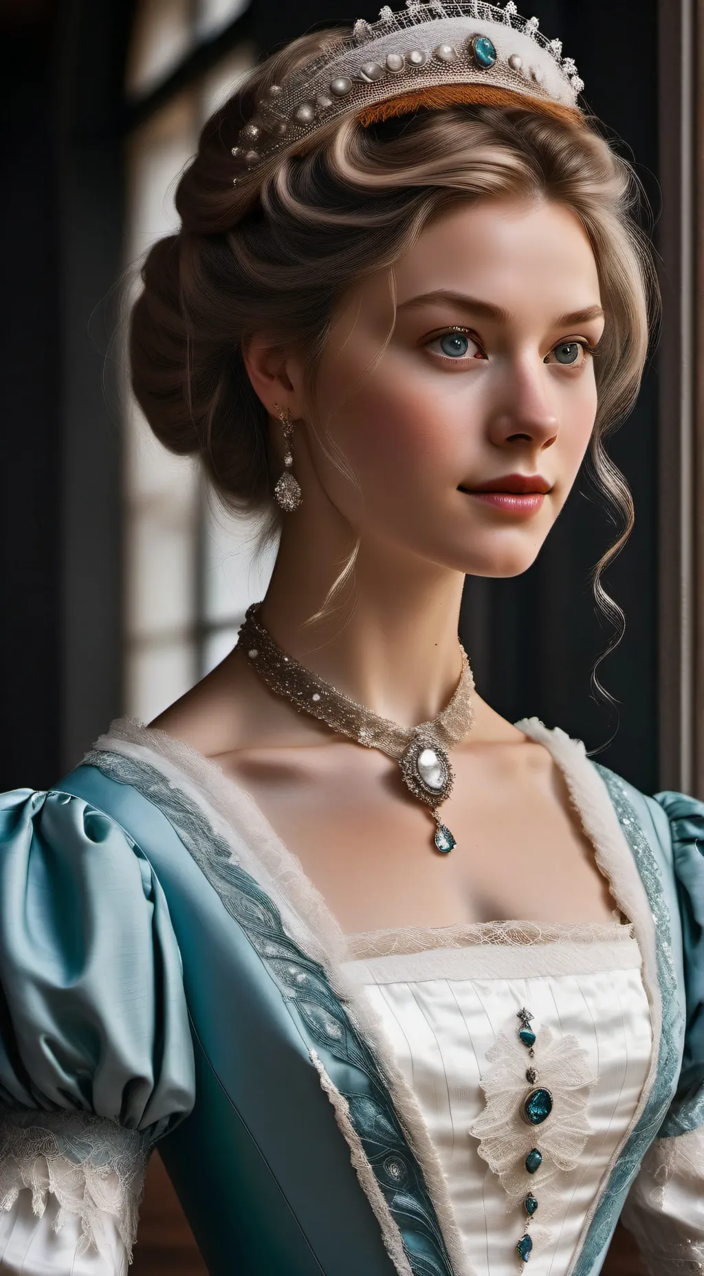 ai character: Eveline March background