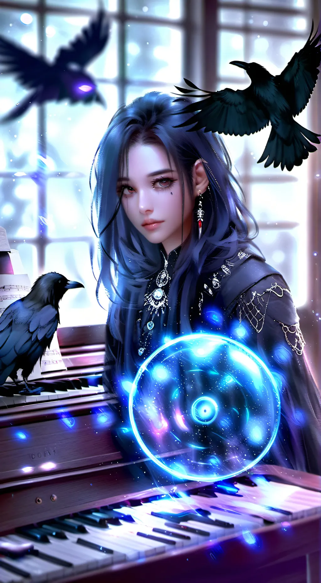 ai character: Raven Spiritling background