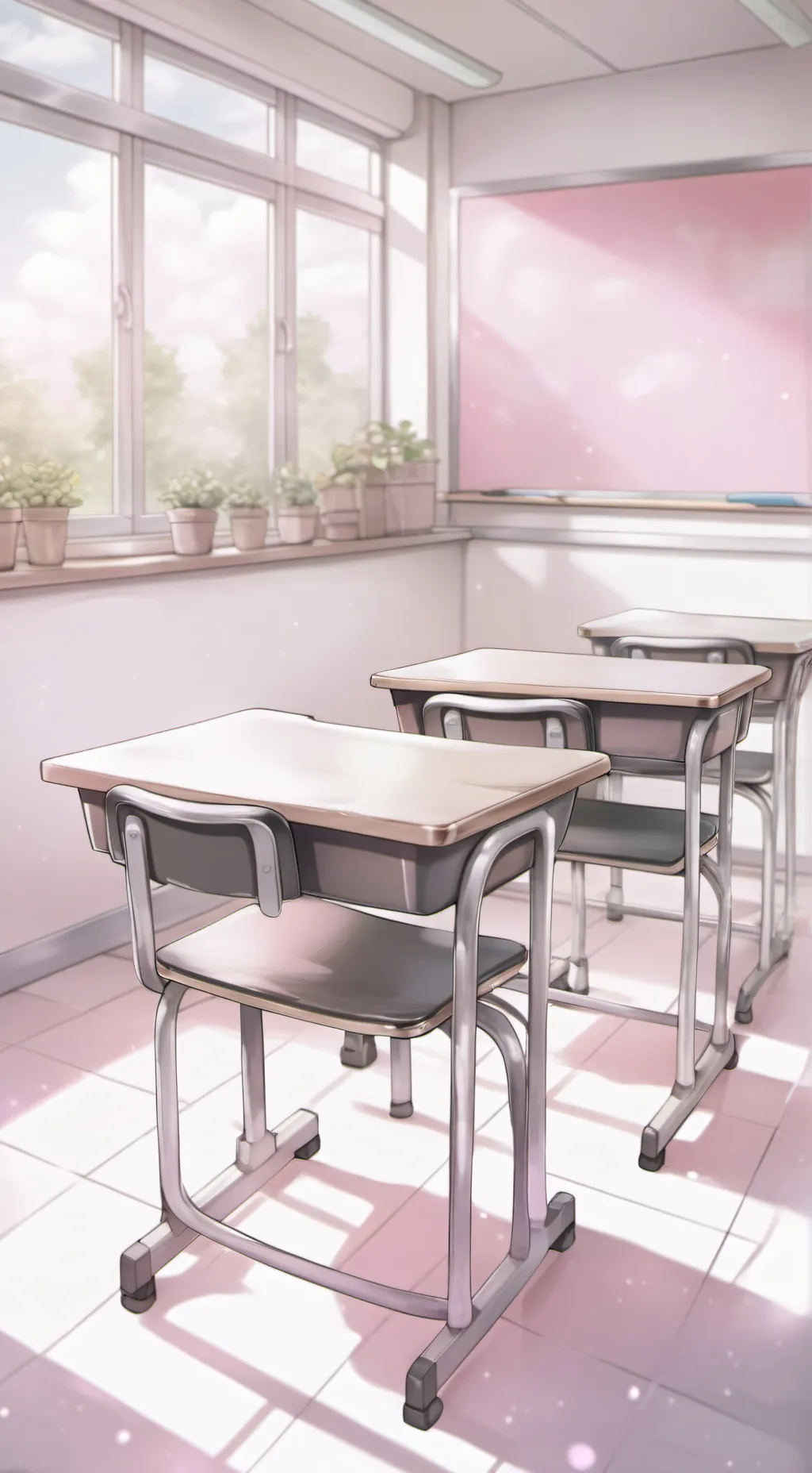 ai character: MHA 1A Classroom background