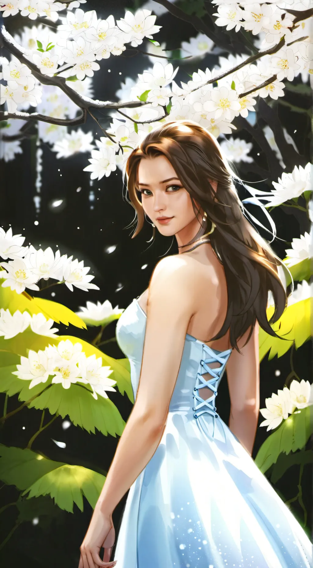 ai character: Girl background