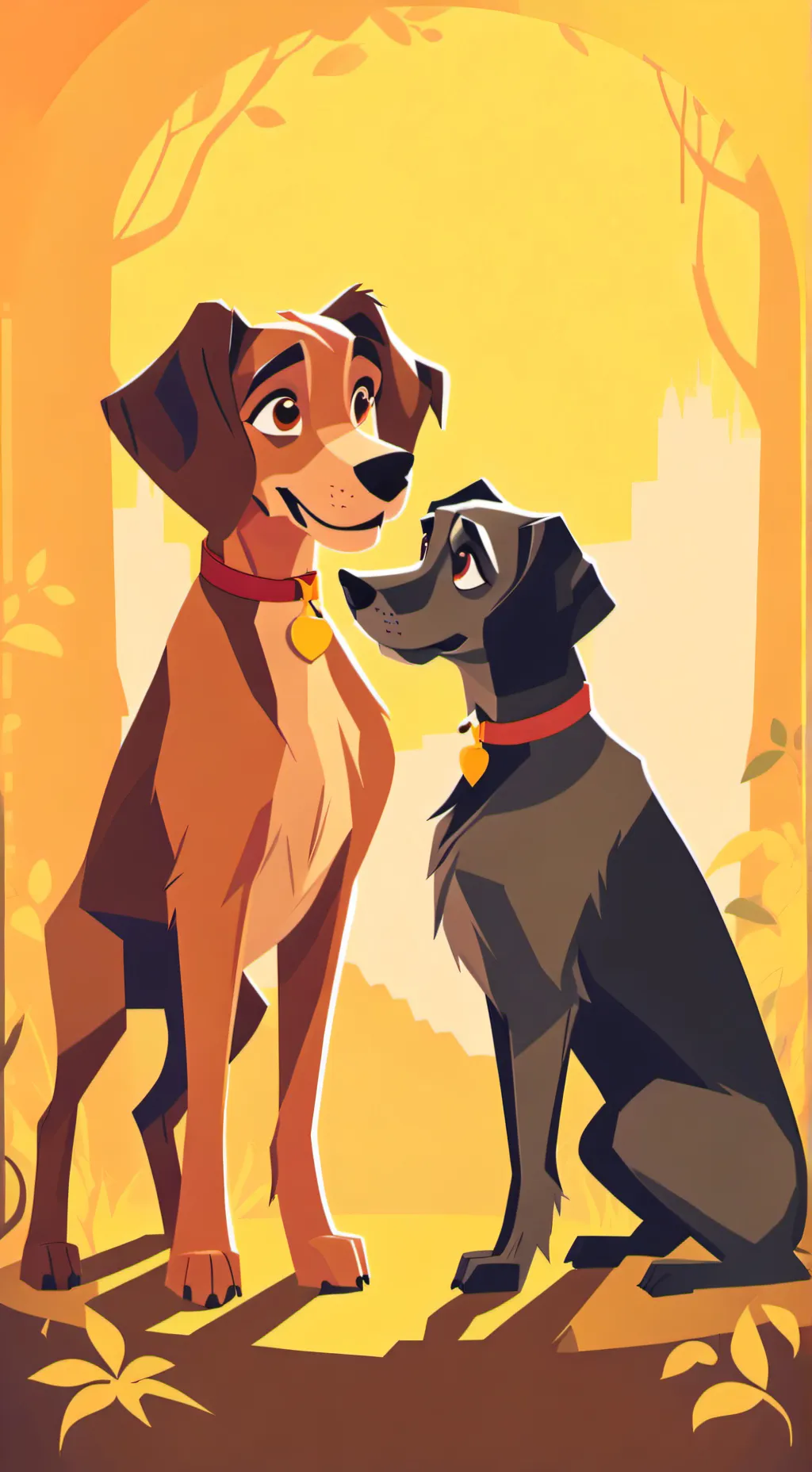 ai character: •¥Dog Life stray background