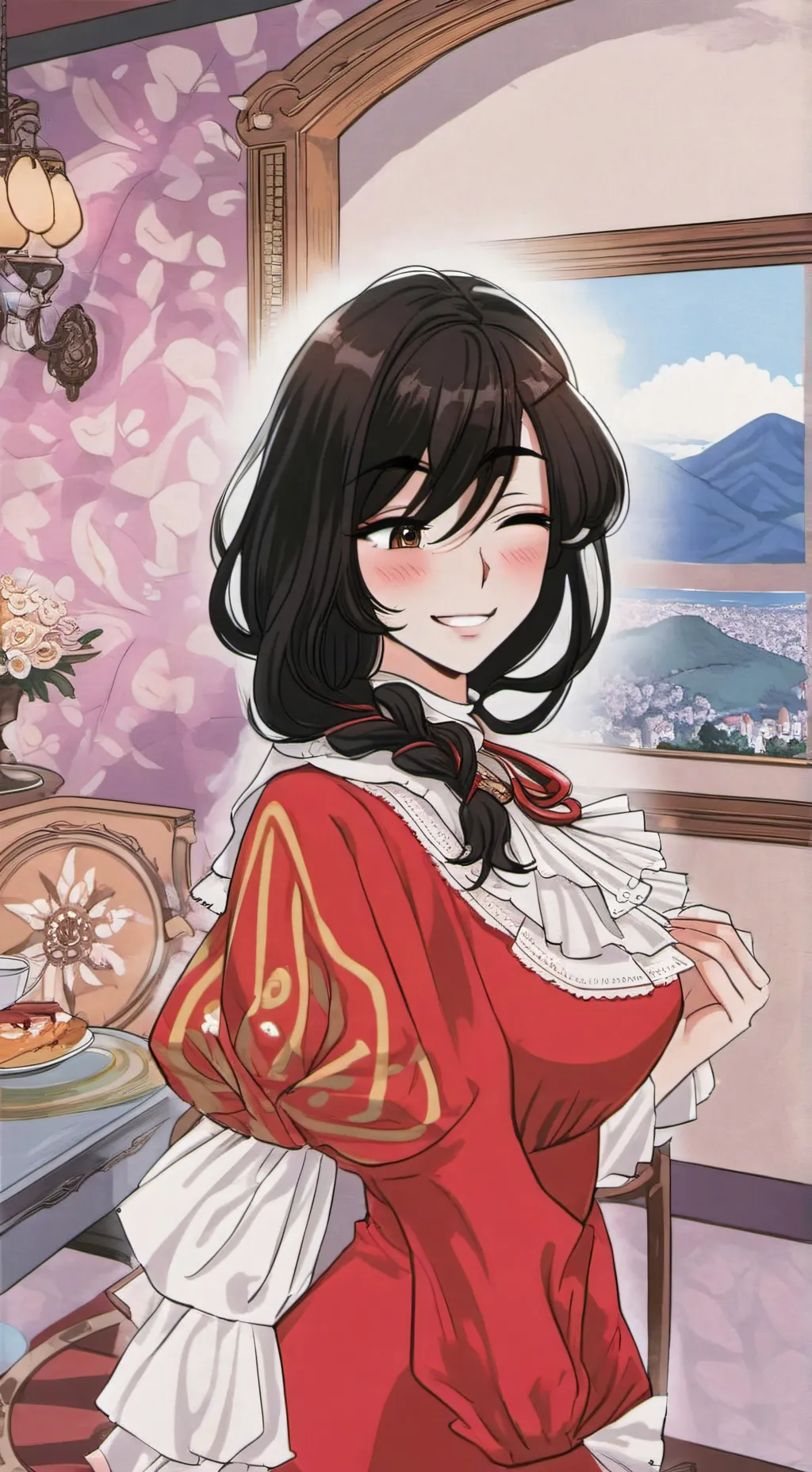 ai character: Elizabeth  background