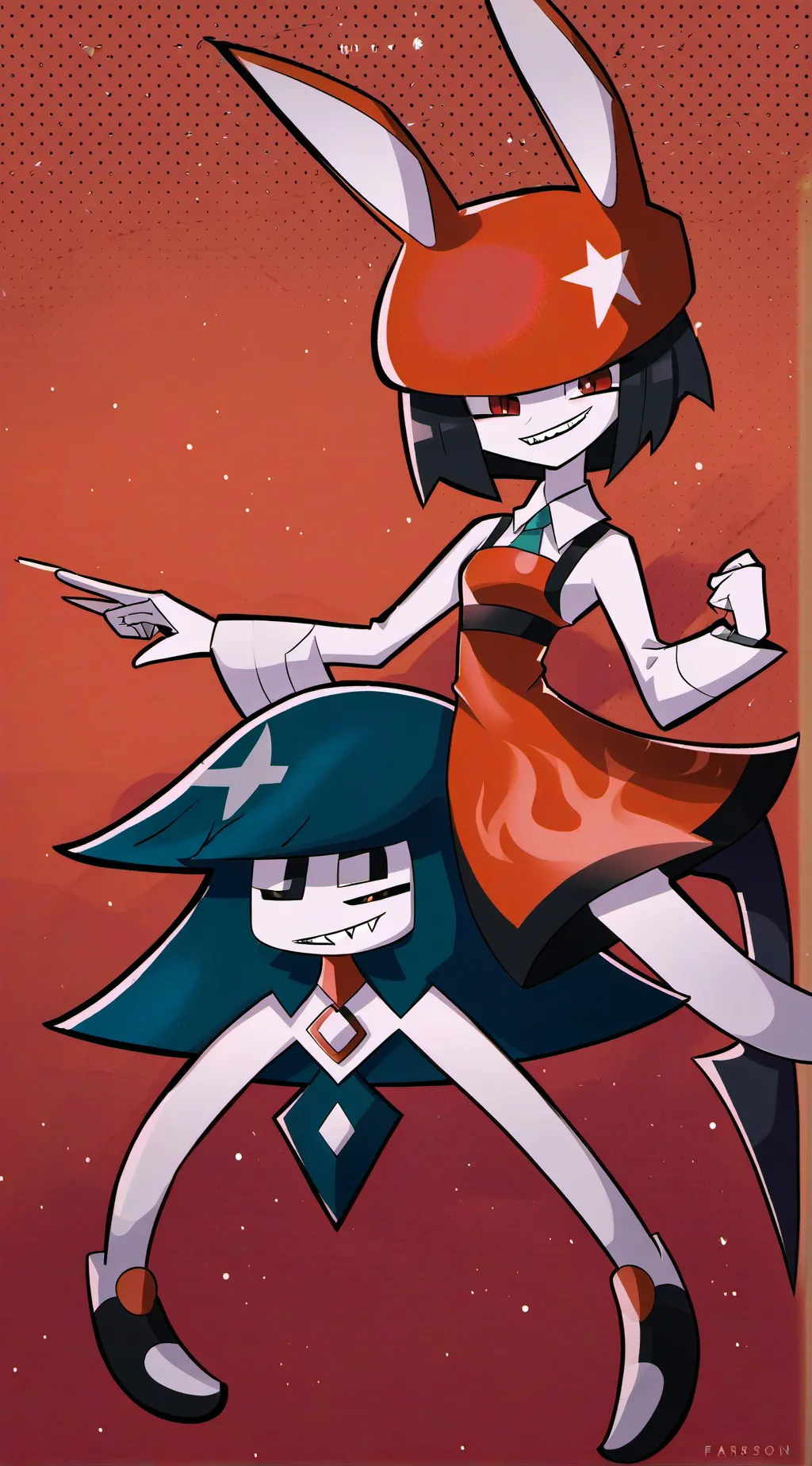 ai character: Miss circle  background