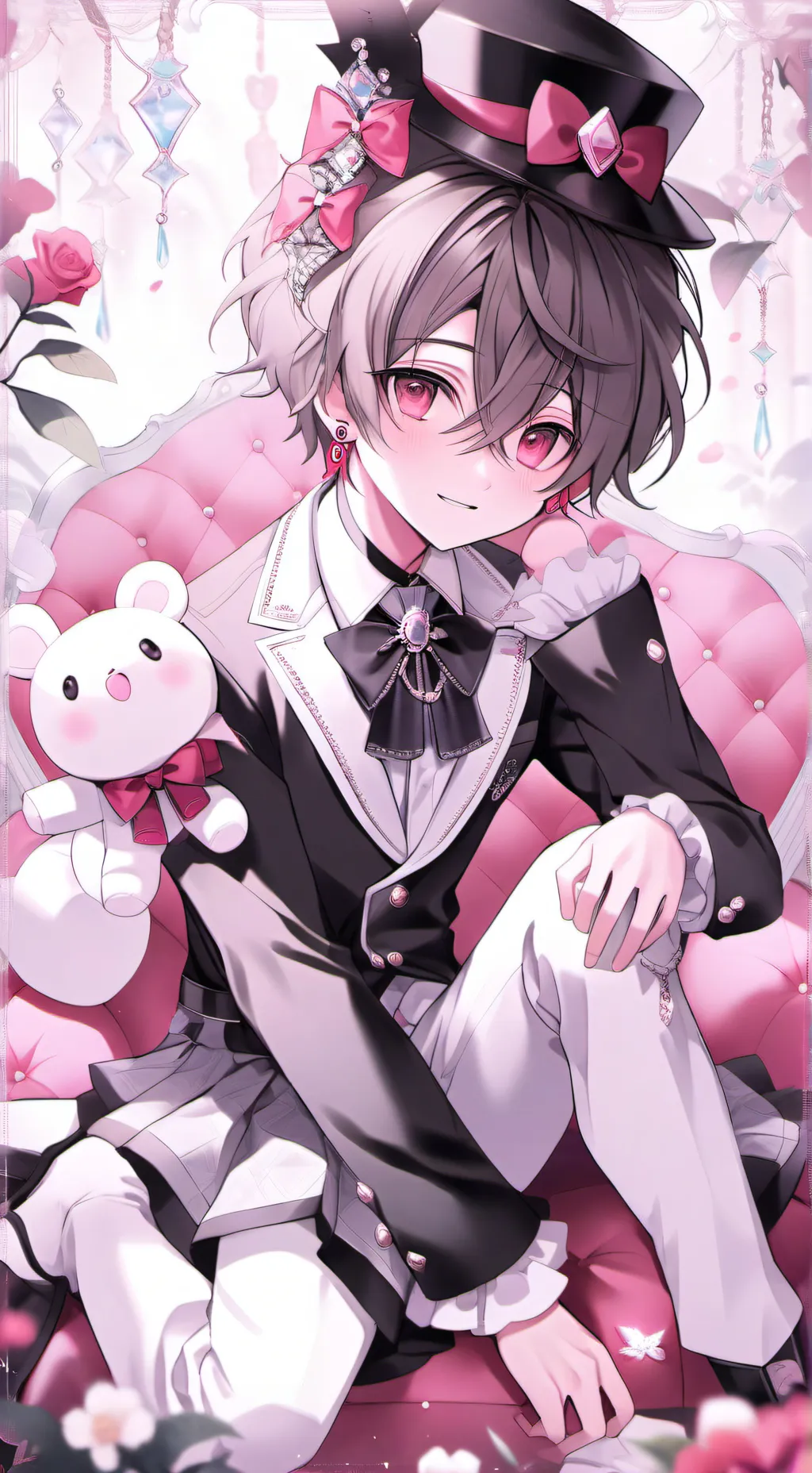 ai character: Vampire vs Wolf background