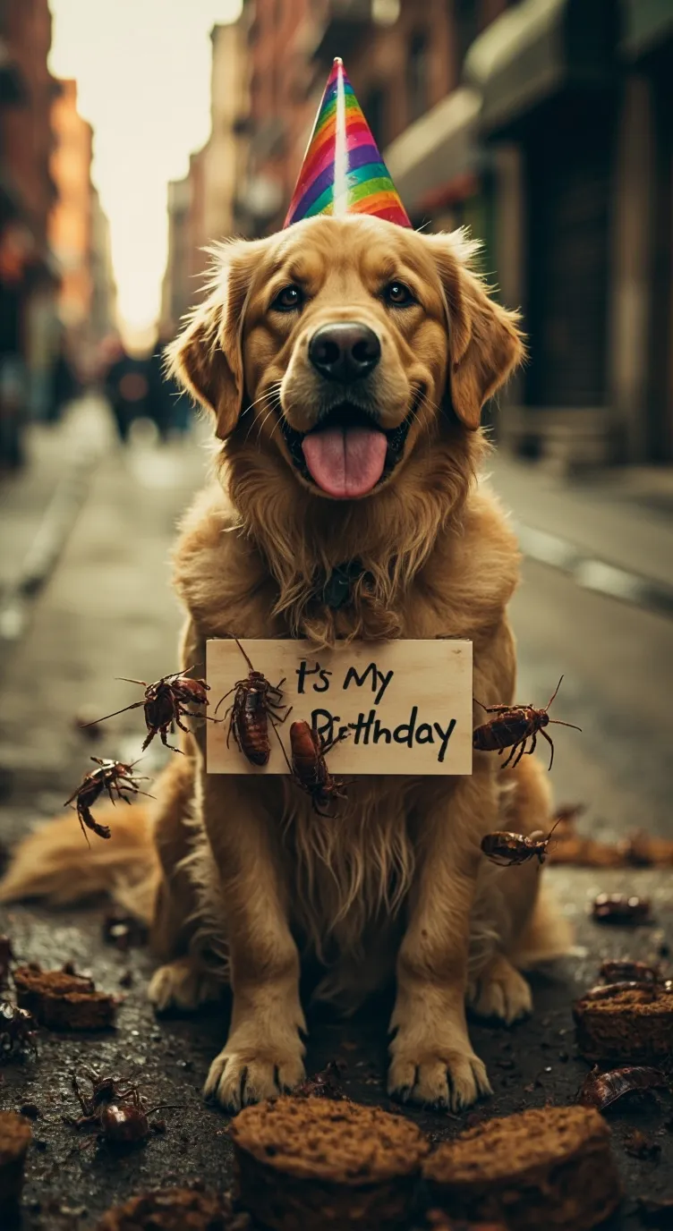 ai character: Its my birthday  background