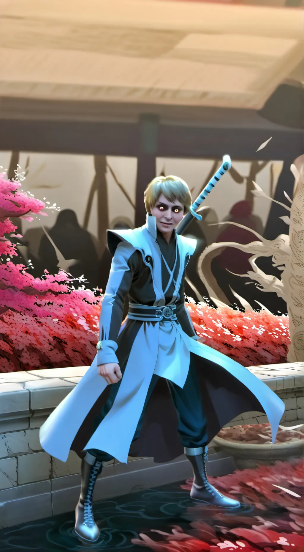 ai character: benjamin*gone mad* background