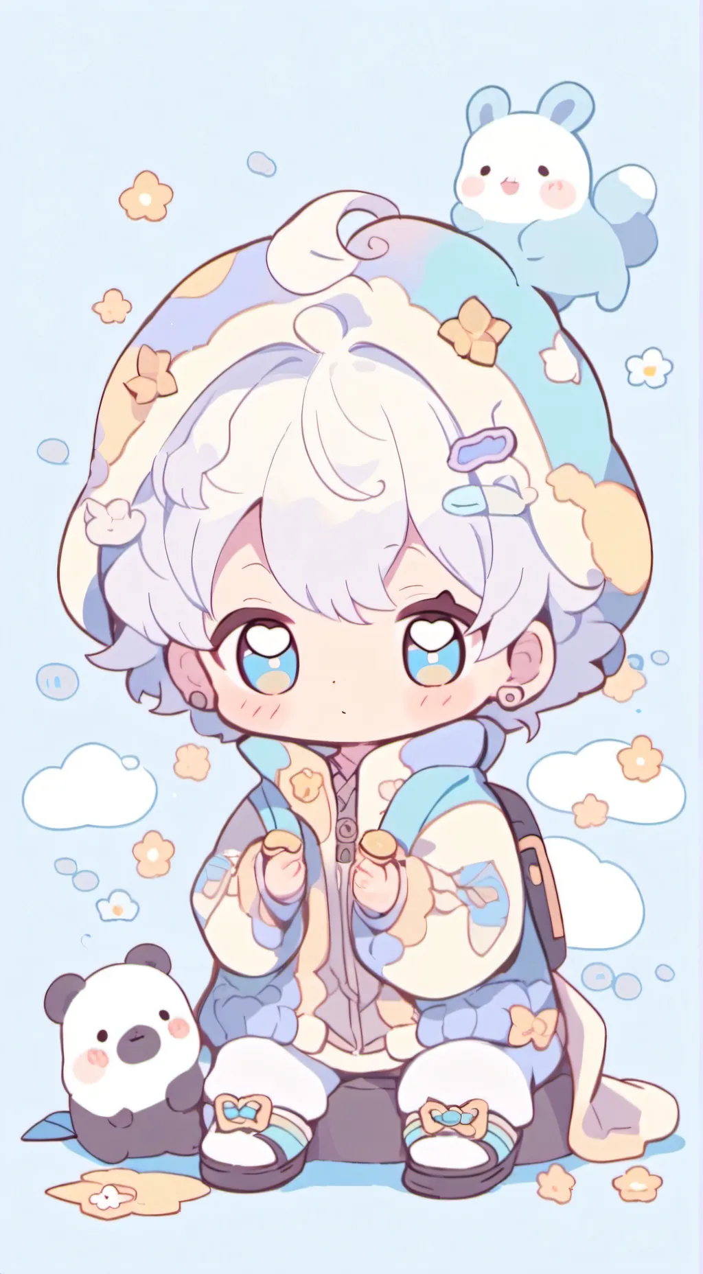 ai character: Baby bob background