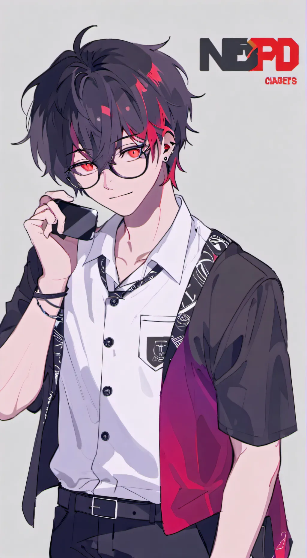 ai character: Liam 🖤 background