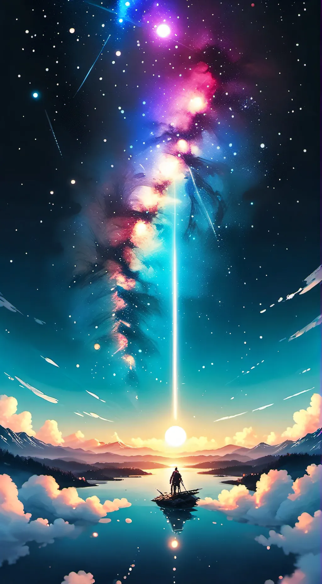 ai character: DW stranded  background