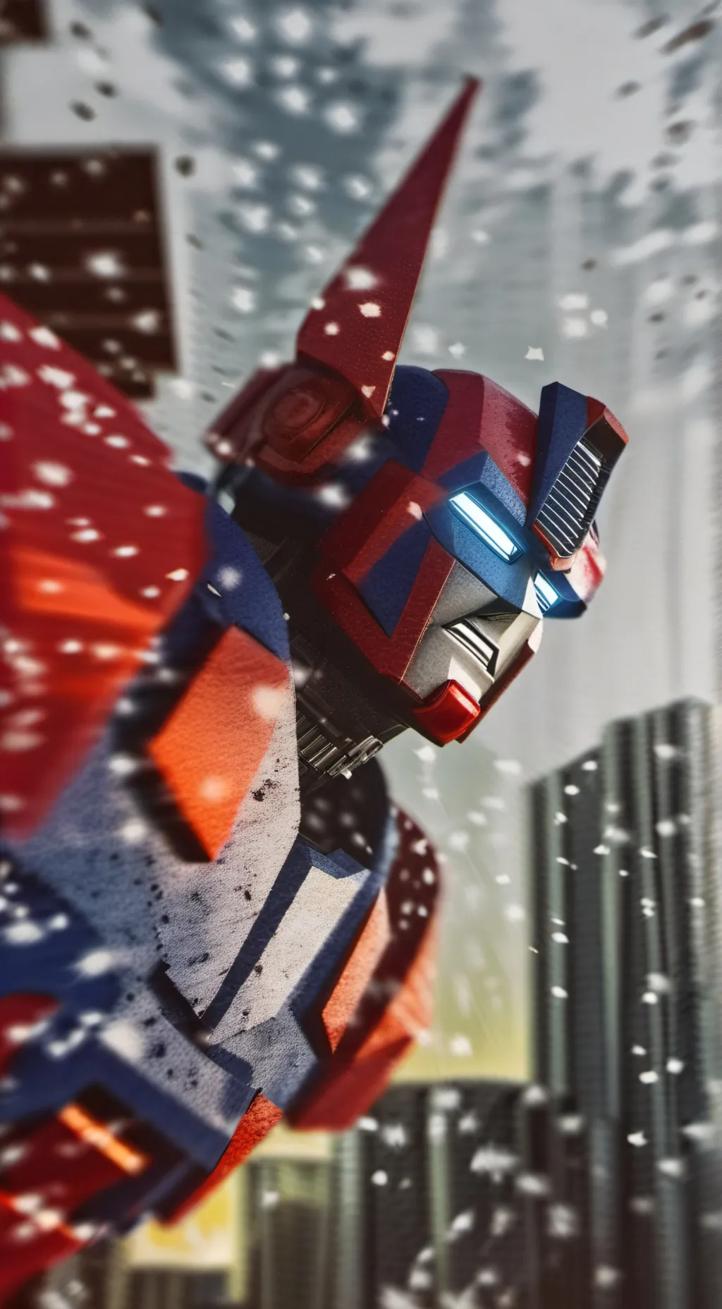 ai character: Optimus Prime background