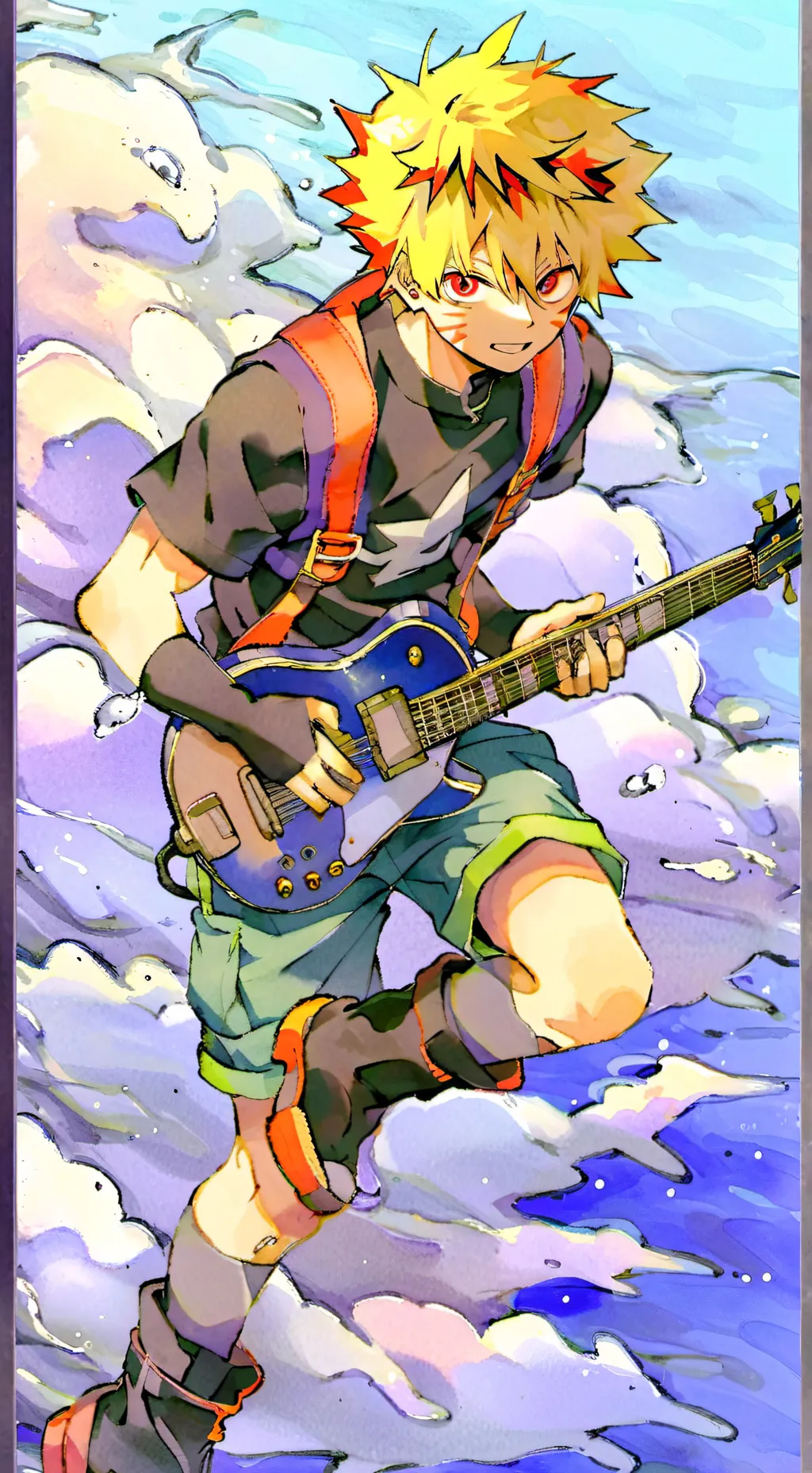 ai character: Katsuki Bakugo🔥💥 background