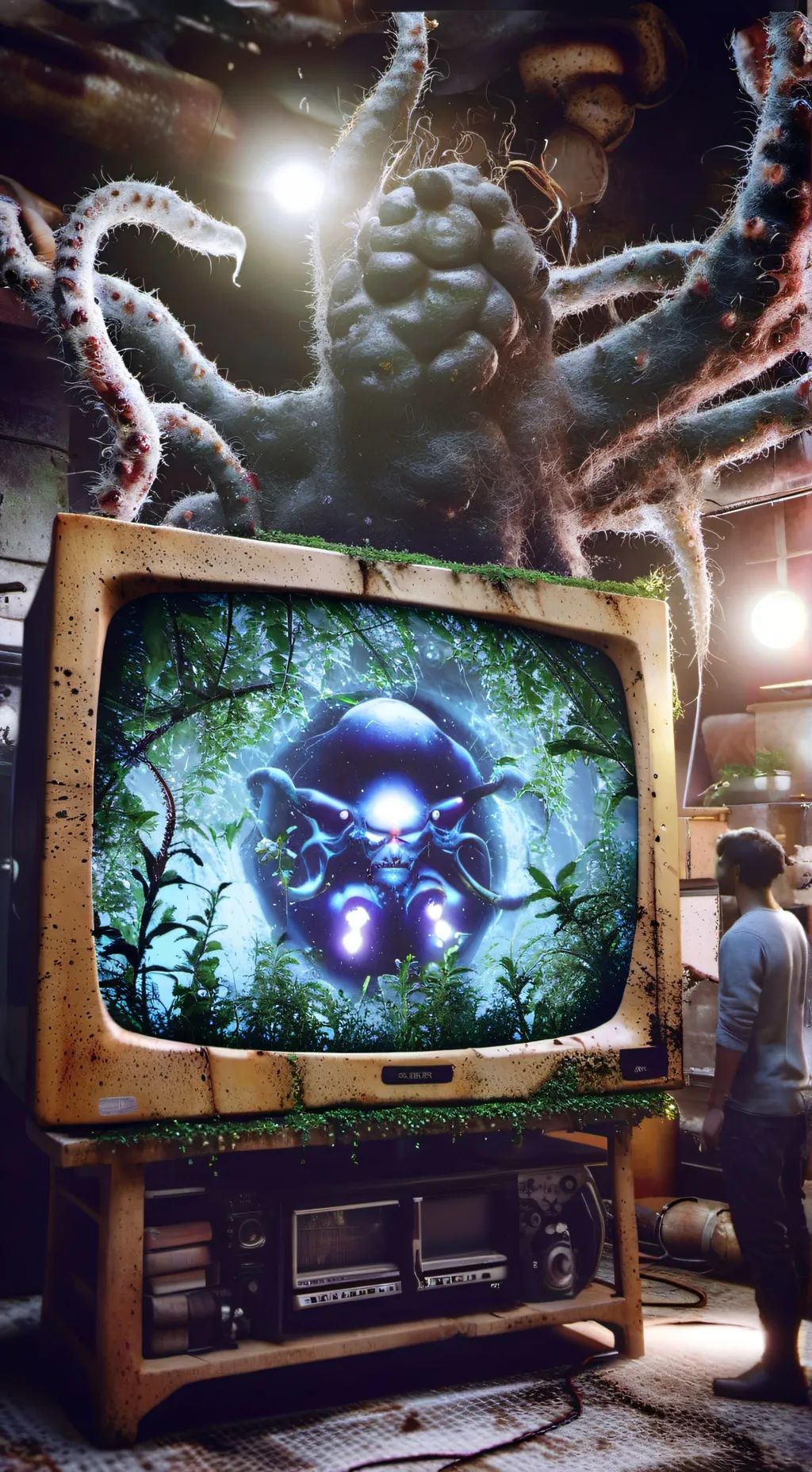 ai character: omega flowely  background