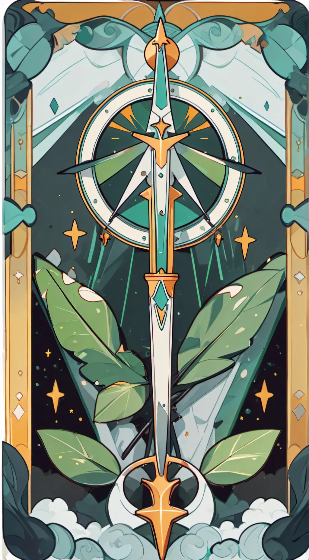 ai character: Celestial island background