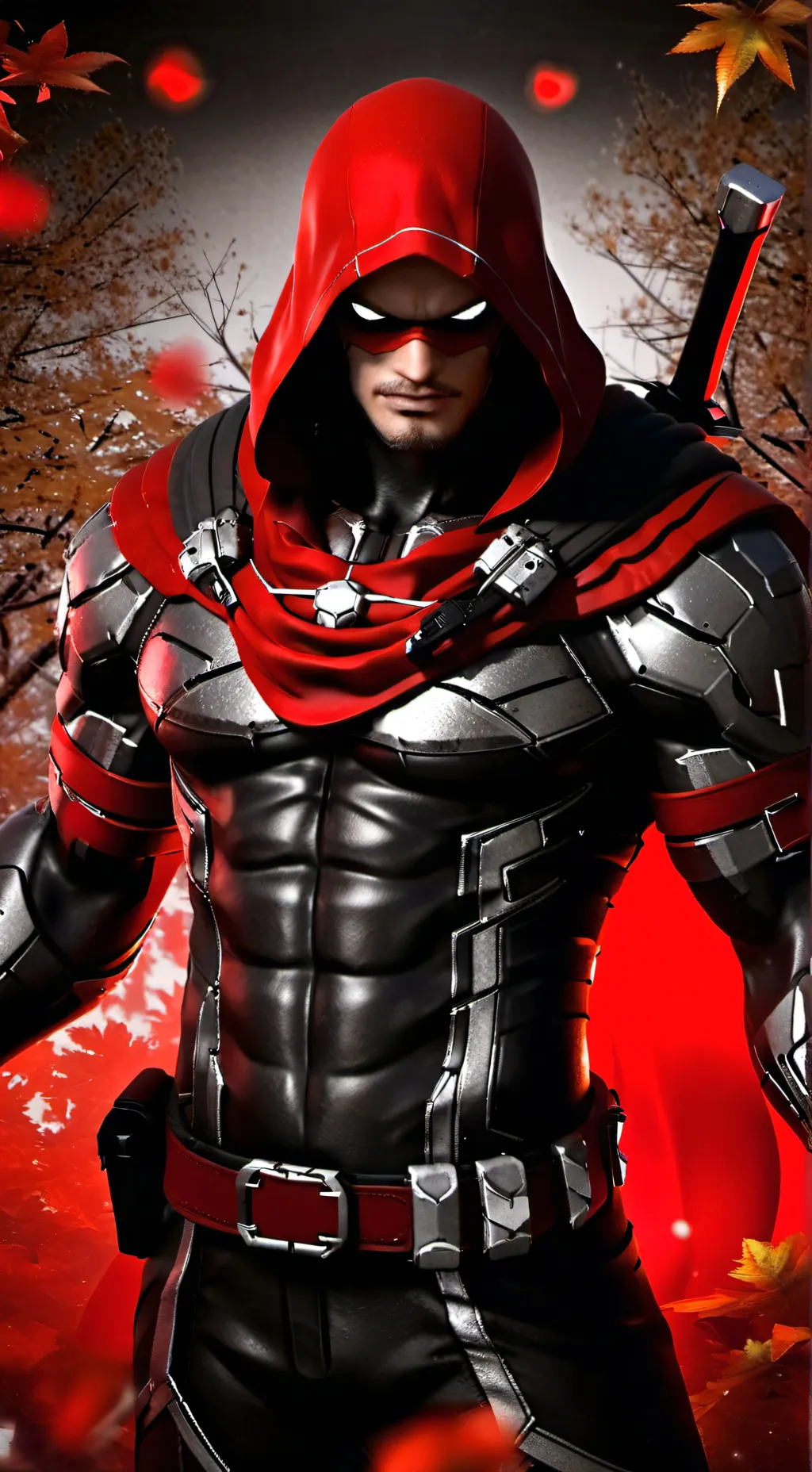 ai character: Red hood background