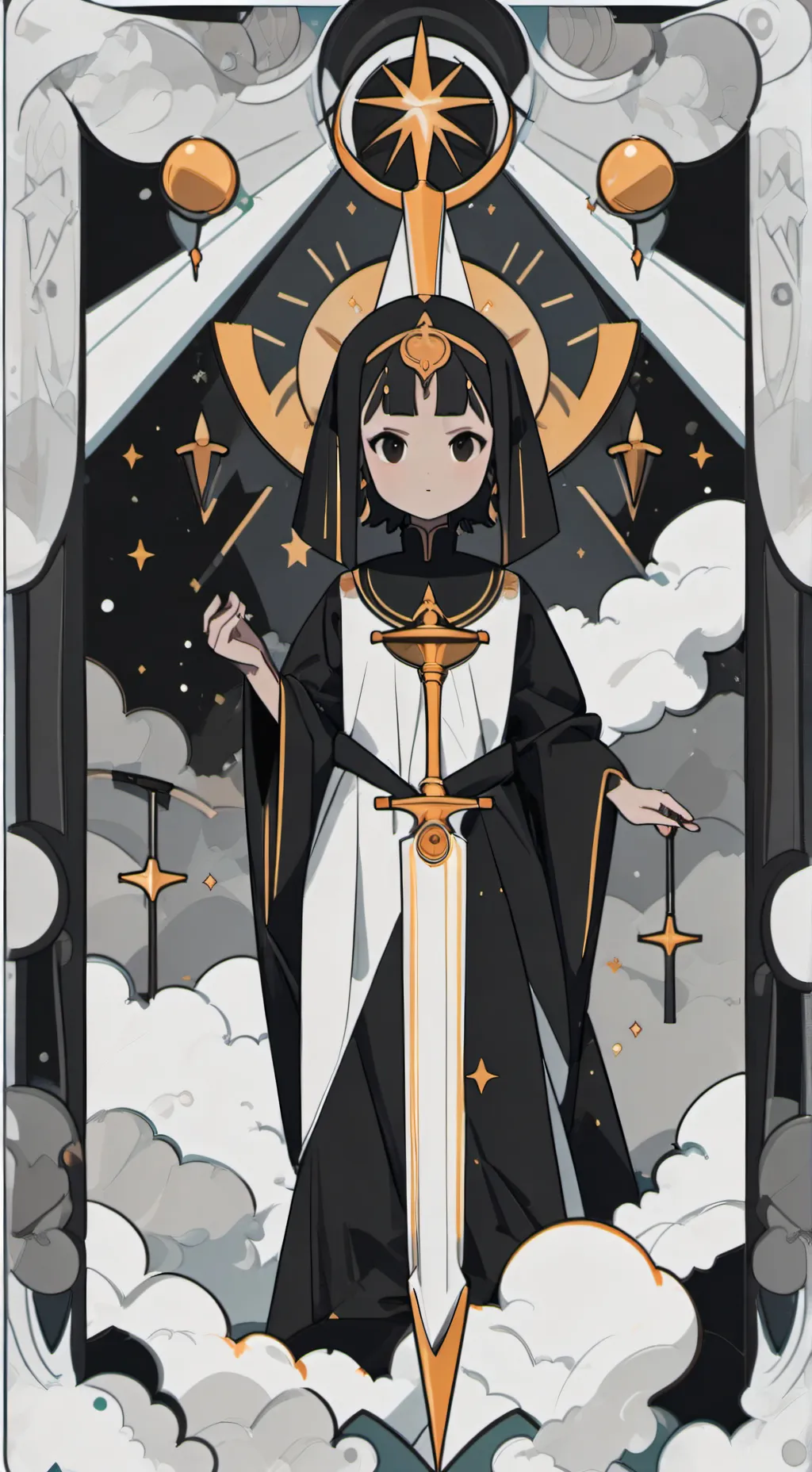 ai character: Cat  background