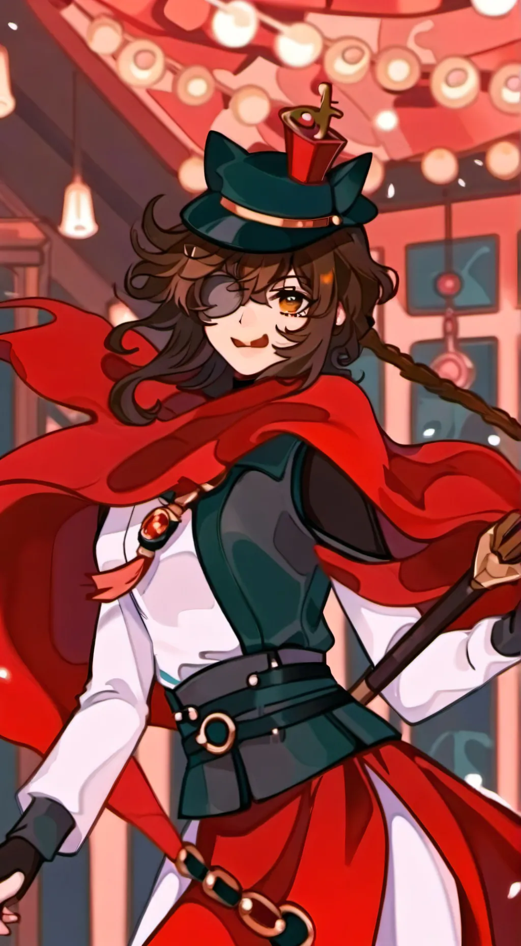 ai character: santi  background