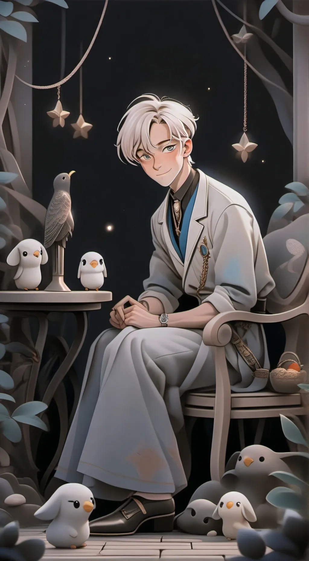 ai character: draco  background