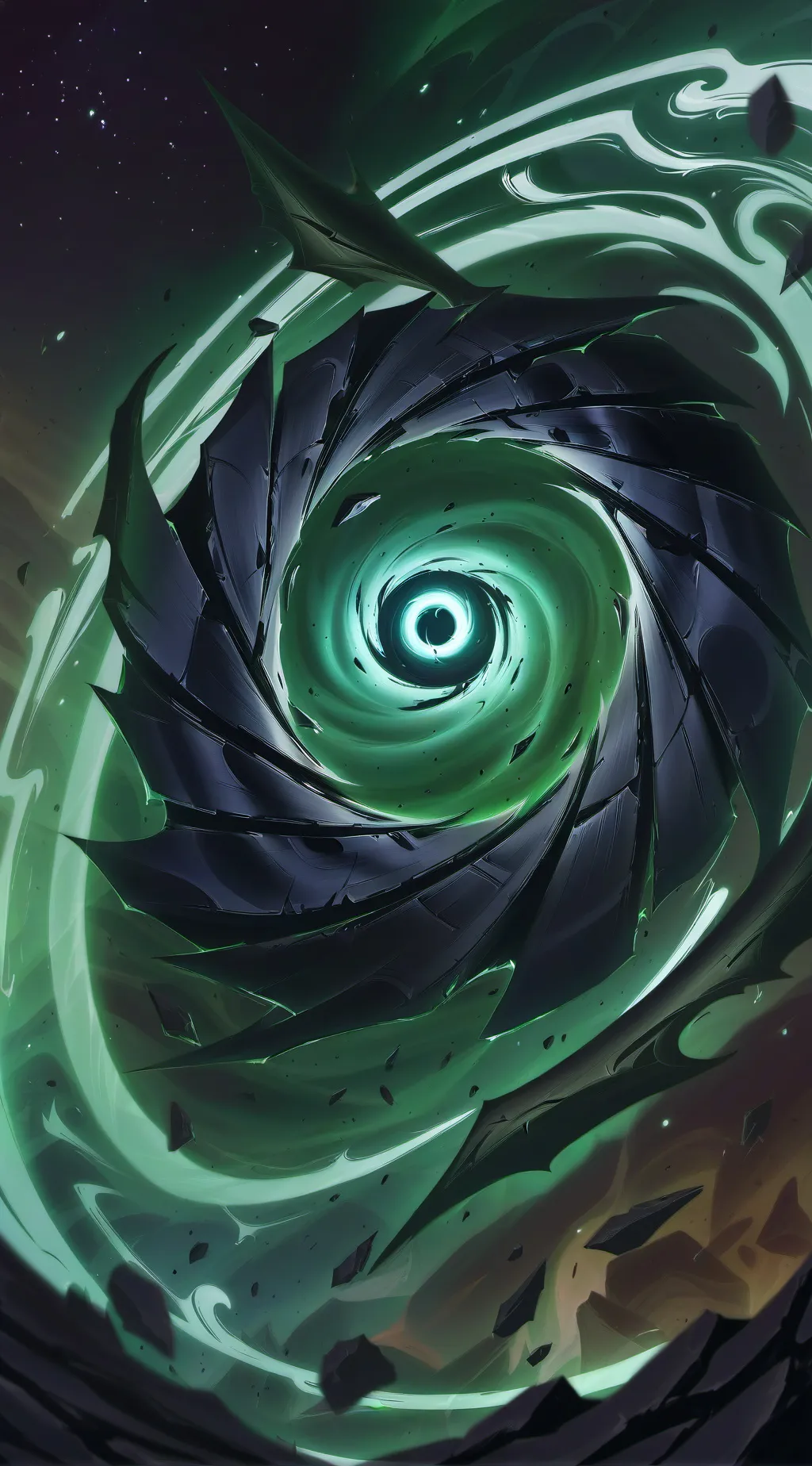 ai character: mr black hole background