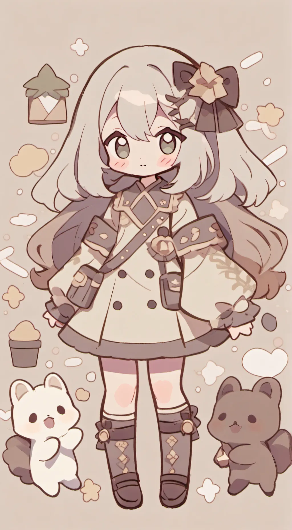 ai character: christmas  background