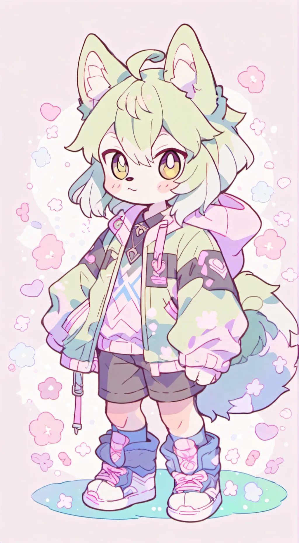 ai character: Nyanwolf Kevin background