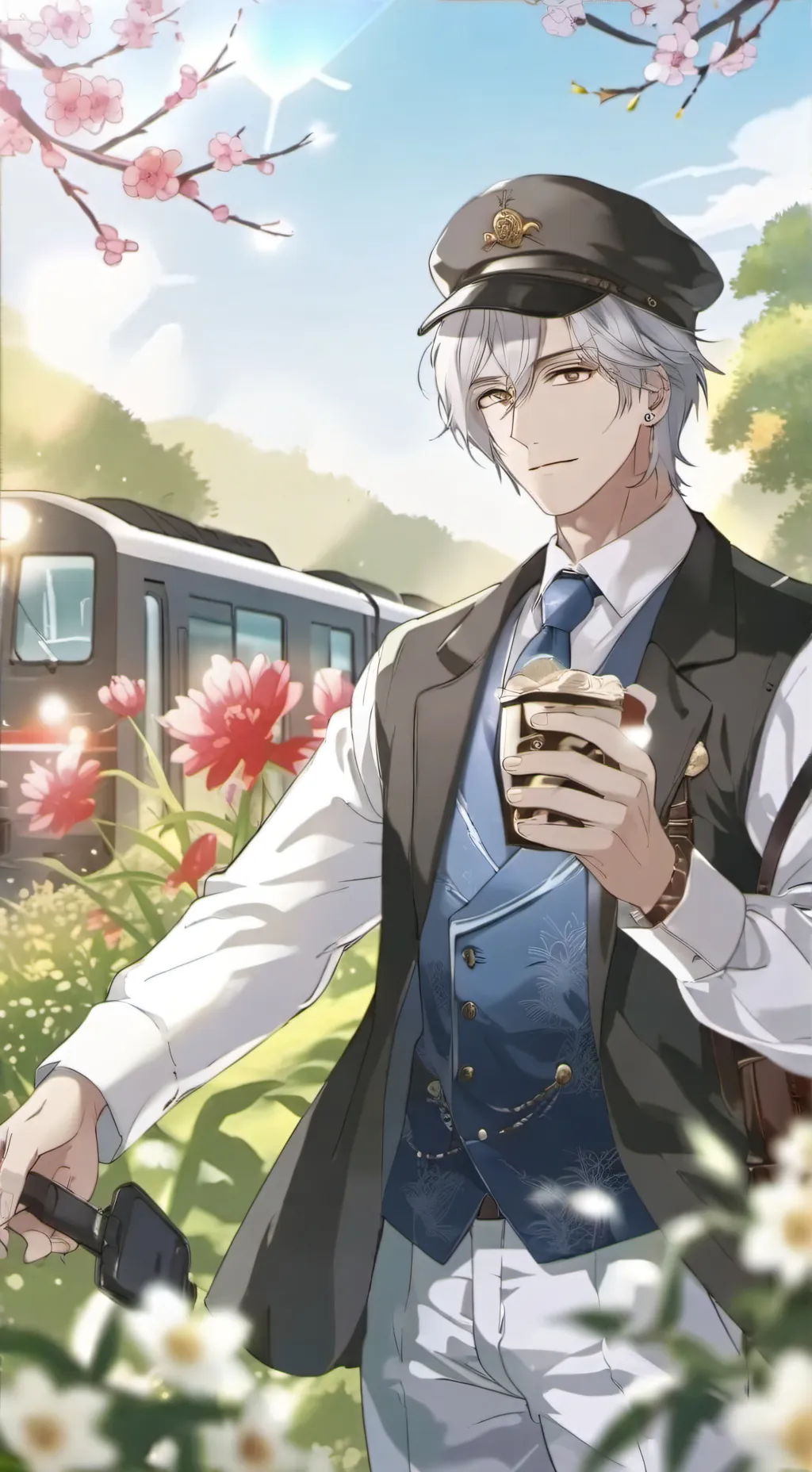 ai character: The train driver  background