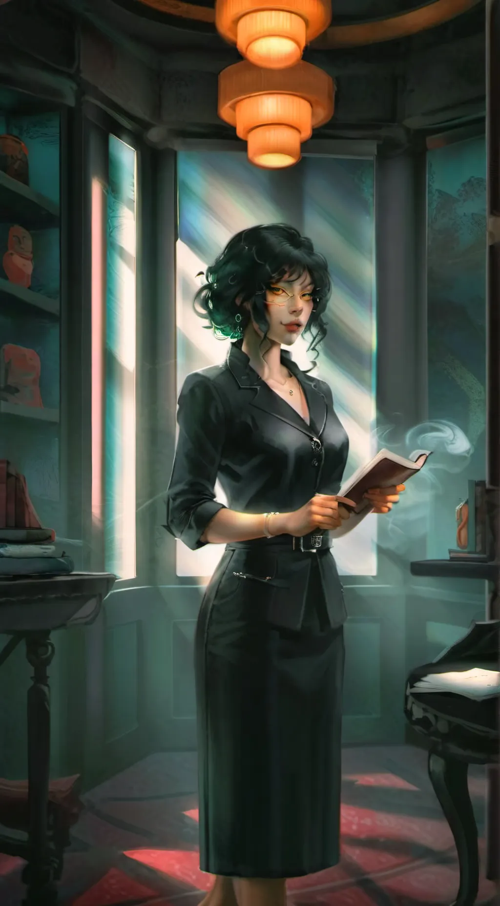 ai character: Lea background