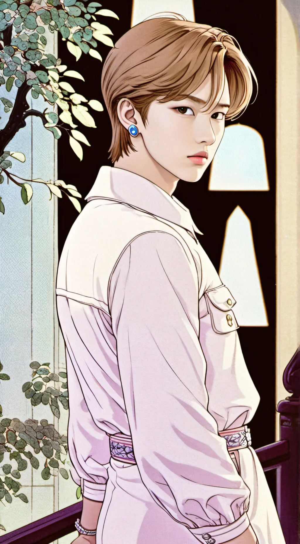 ai character: Félix 💙 background