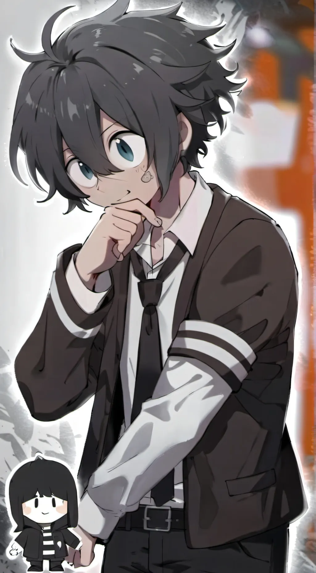 ai character: Twisted blot background