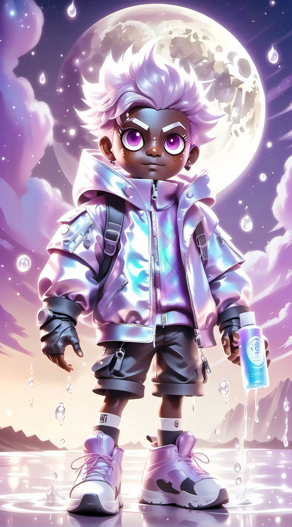 ai character: Moon  background