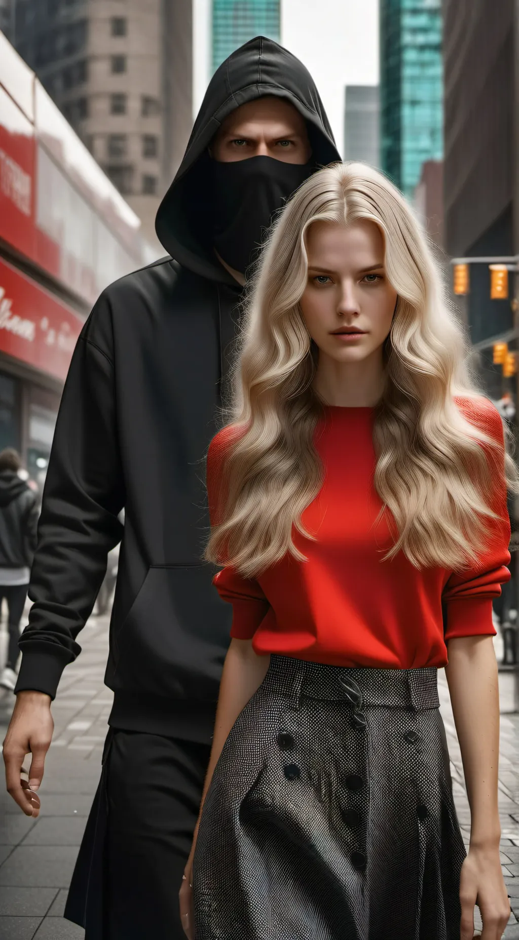 ai character: Angela  background