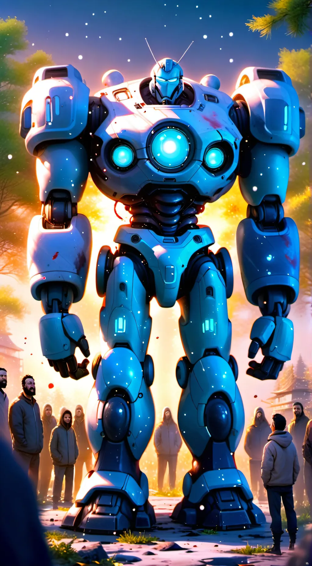 ai character: giant robo mha background