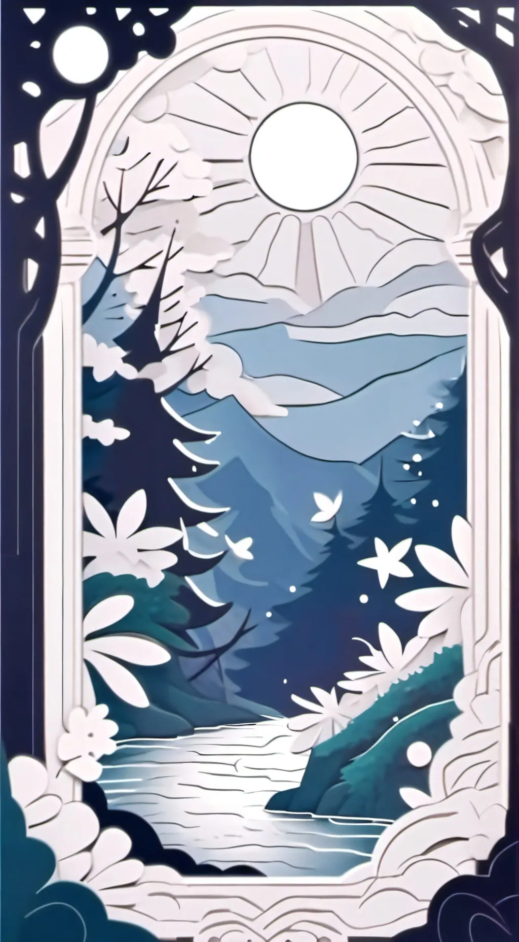 ai character: icy background