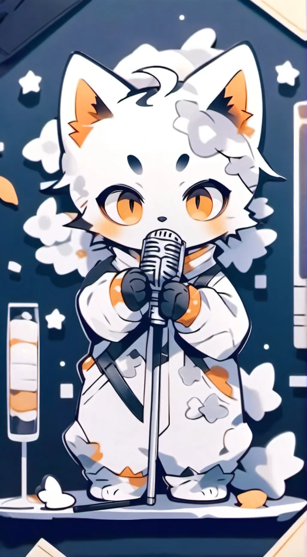 ai character: Sugarcats gameshow background