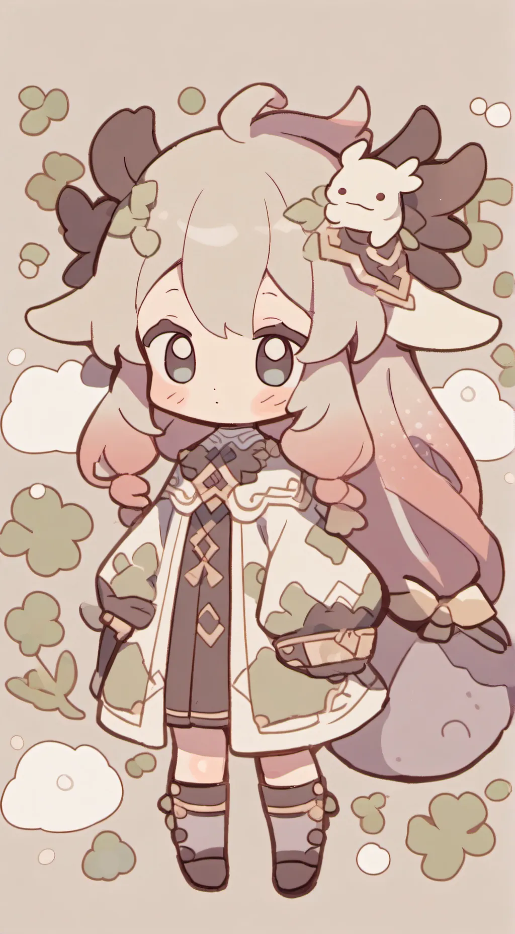 ai character: Axolotl background