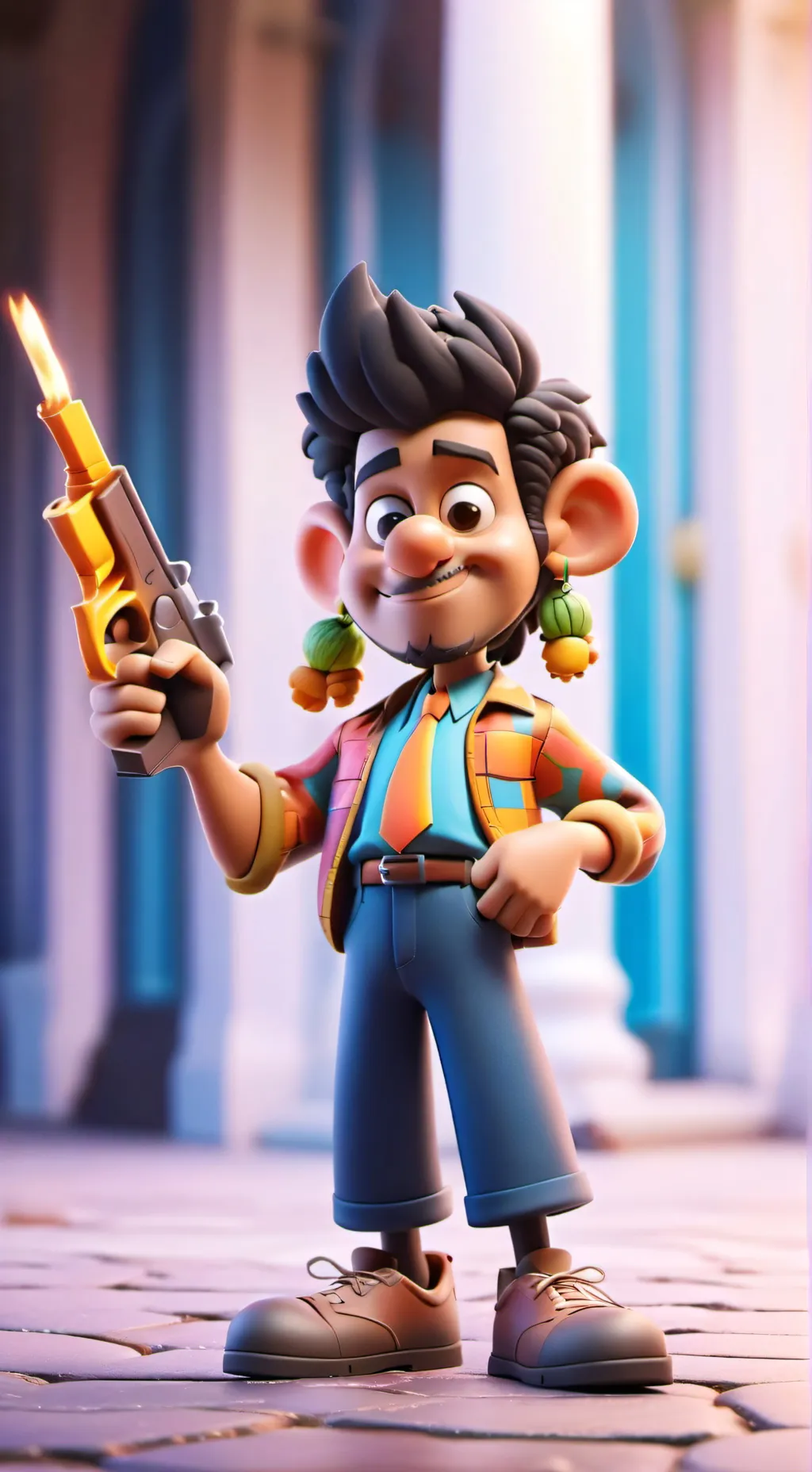 ai character: Mickey de latam 🤑🤙 background