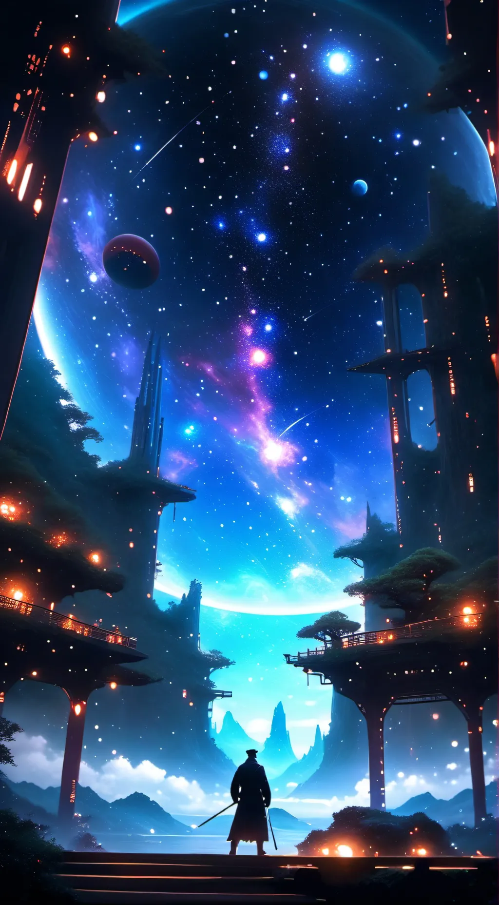 ai character: monster film maker background