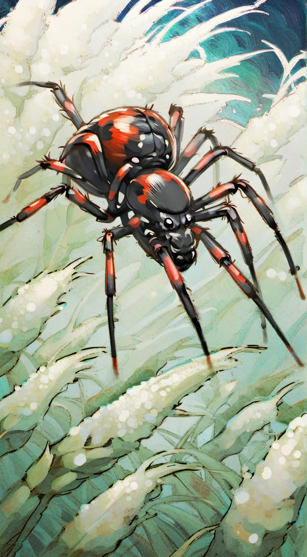 ai character: spider life background