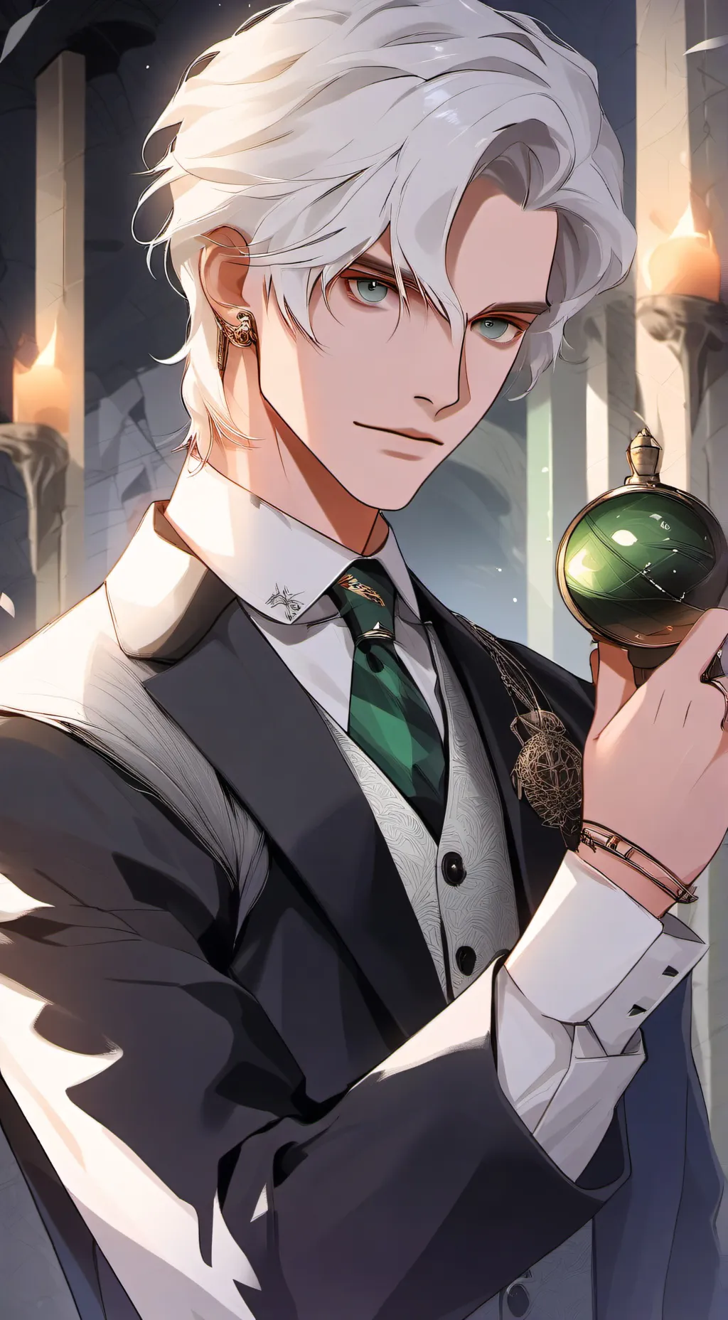 ai character: draco malfoy background