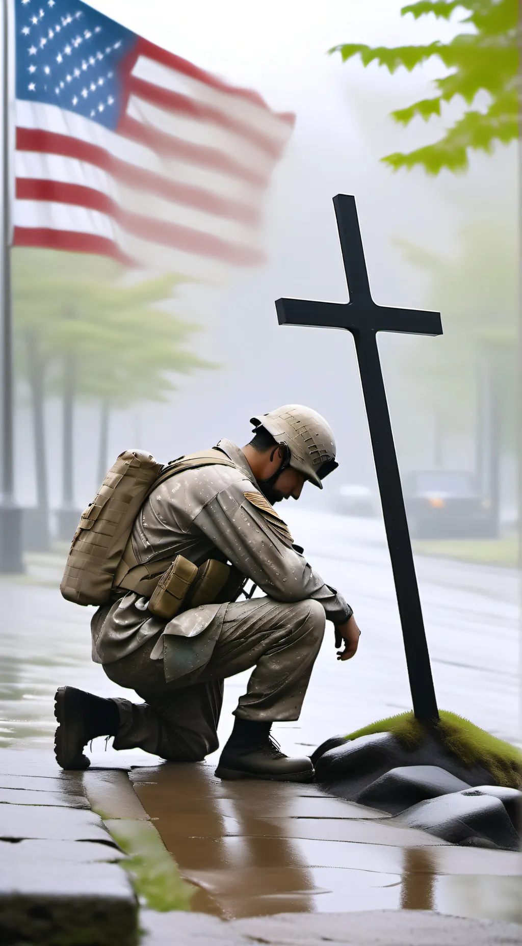 ai character: COD(Memorial day) background