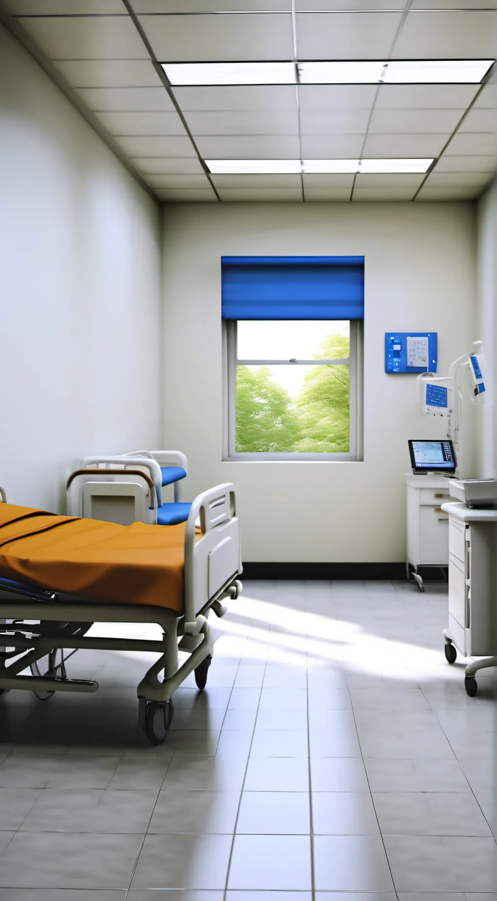 ai character: hospital background