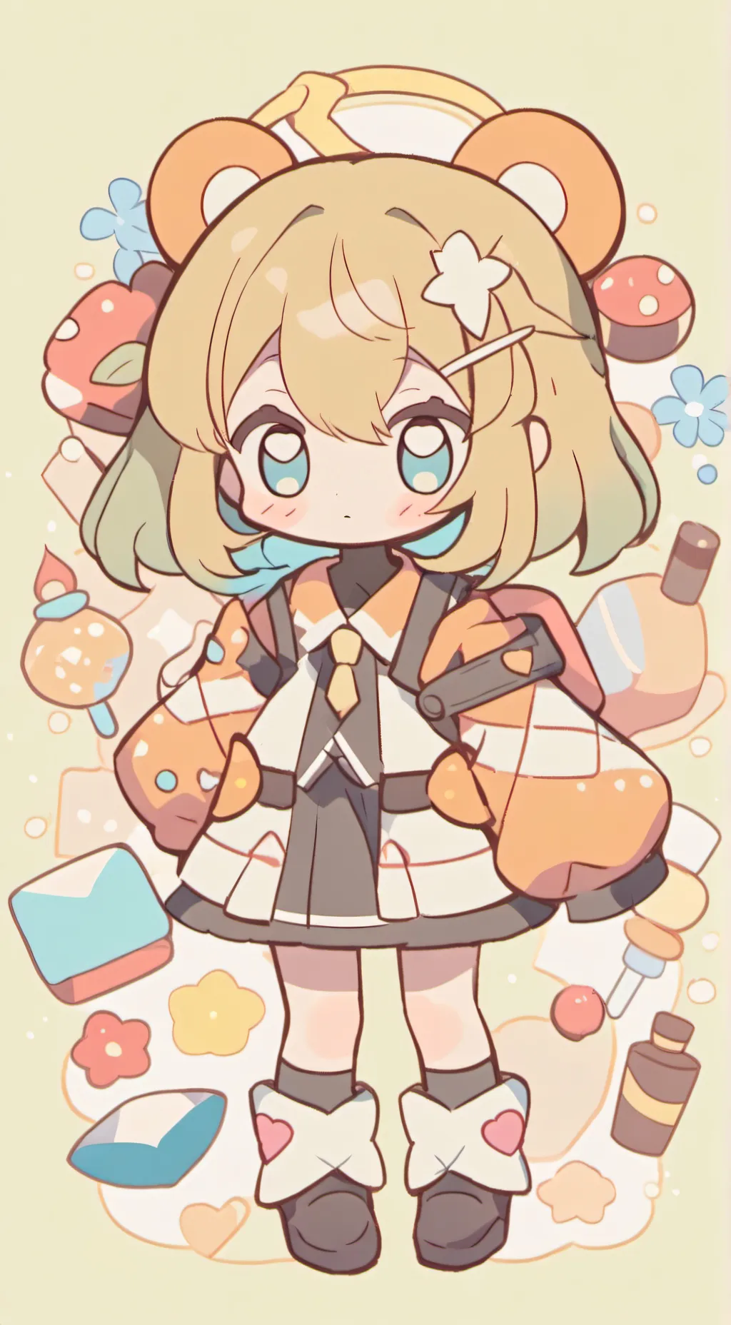 ai character: poopy baby (sorry) background