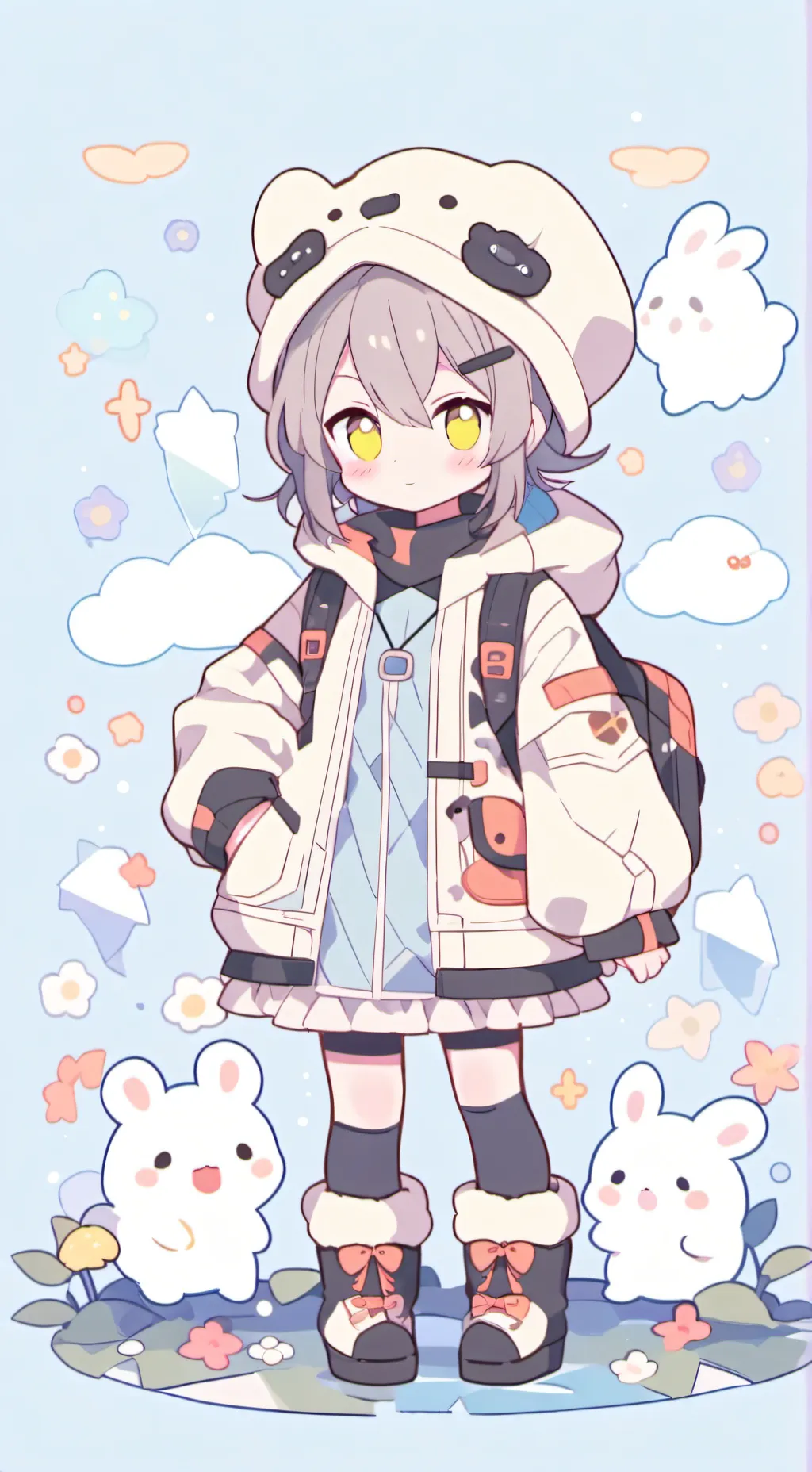 ai character: Shiho hinomori background